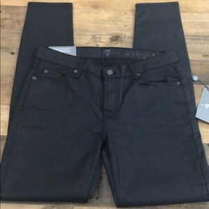 7 For All Mankind Black Skinny Jeans NWOT